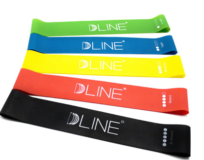 DLINE- Yoga Resistance Bands (Five Pack)